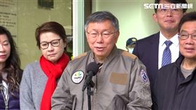 ▲柯文哲主席率黨務主管列席民眾黨立院黨團晨會會受受訪包括黃珊珊、黃國昌