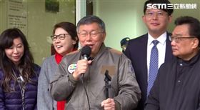 ▲柯文哲主席率黨務主管列席民眾黨立院黨團晨會會受受訪包括黃珊珊、黃國昌