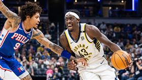 ▲席亞康（Pascal Siakam）歷經3連敗，終於拿下轉隊首勝。（圖／路透社／達志影像）