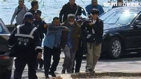  南投鹿谷清水郵局，搶劫縱火，嫌犯開無車牌賓士逃逸，日月潭落網,70年次黃姓嫌犯(圖/翻攝畫面)