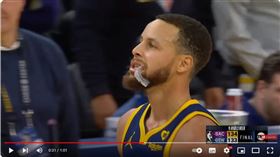 ▲柯瑞（Stephen Curry）發生再見失誤，勇士1分差輸給國王。（圖／翻攝自Chaz NBA YouTube）
