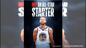 金州勇士人氣球星「萌神」柯瑞首次在沒受傷的情況下掉出明星賽先發。（圖／翻攝自Clutch Points X）