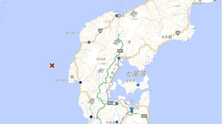 日本石川縣外海規模4.5地震　無海嘯威脅