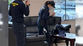 ▲K9電子偵蒐犬「Wafer」在美國完成訓練抵台報到，在犯罪現場搜索能嗅聞出手機冷錢包等裝置，成為警方打擊犯罪利器之一。（圖／CTWANT）