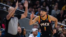 ▲布克（Devin Booker）攻下62分，但太陽2分差輸球。（圖／美聯社／達志影像）