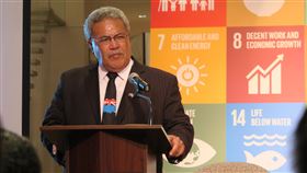 吐瓦魯總理挺台加入聯合國專門機構駐紐約辦事處18日舉辦「永續發展全球夥伴關係」研討會，吐瓦魯總理索本嘉說，台灣主動參與國際事務，吐瓦魯支持台灣加入世界衛生組織等聯合國專門機構。中央社記者尹俊傑紐約攝  107年9月19日