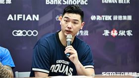 ▲高雄全家海神球員胡瓏貿出席賽後記者會。（圖／記者劉彥池攝影）