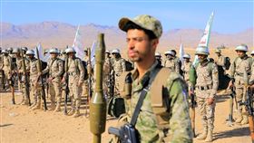 葉門叛軍「青年運動」軍演。（圖／翻攝自Ｘ）