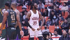 台鋼獵鷹28日滿心歡喜開箱新洋將威力，但威力卻再次節突然暈眩昏倒。（圖／T1聯盟提供）