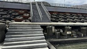 基隆市海興游泳池景觀平台已於25日完成驗收開放使用。（圖／翻攝自張秉鈞臉書）