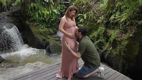 黃湘怡曬出五個月半超巨大孕肚。（圖／翻攝自黃湘怡IG）