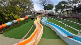 開兩天就封　百果山磨石子溜滑梯「破皮」