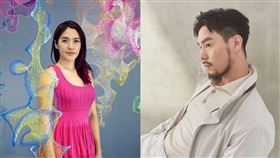 ▲丁春誠，女伴洪郁雯Julia Hung。（圖／翻攝自臉書，IG）