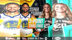 ▲男、女柯瑞將在三分球大賽上演球王、后對決。（圖／翻攝自NBA官方X）