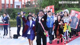 新國會立委黃仁、盧縣一報到。（圖／記者鄭孟晃攝影）