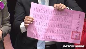 ▲立法院長首輪投票出現爭議票