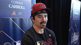 ▲響尾蛇台、美混血外野手卡洛爾去年率隊打進隊史第2次的世界大賽。（圖／美聯社／達志影像）