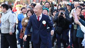 韓國瑜、高金素梅報到。(圖/記者鄭孟晃攝影)