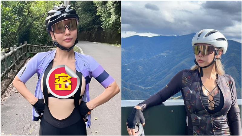 正妹騎車靠2條線遮羞「無罩駕駛」被抓包