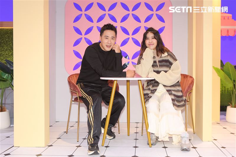 余祥銓、柔柔三立新聞網專訪。（圖／記者楊澍攝影）