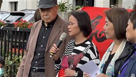 區桂芝赴教育部抗議(記者谷庭攝影)