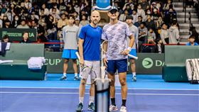 ▲2024台維斯盃，台灣好手吳東霖對決法國世排第17名的Adrian Mannarino。（圖／海碩整合行銷提供）