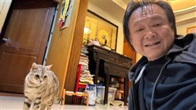 王世堅今（4）天在臉書貼照自曝自己也是貓派。（圖／翻攝自王世堅臉書）