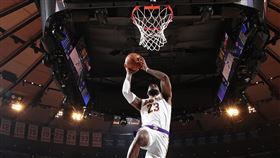 湖人一哥詹姆斯回歸繳出全隊最高。（圖／翻攝自湖人隊官方X）