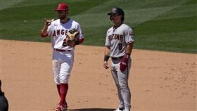 ▲佛萊契兄弟去年7月在天使與響尾蛇對戰的系列賽同場競技，但今年2人都換球隊。（圖／美聯社／達志影像）