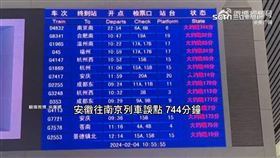 惡劣天候齊發！中國春運返家列車誤點「744分鐘」