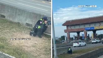 警蹲護欄取締超速！民眾怨：像當賊太刻意