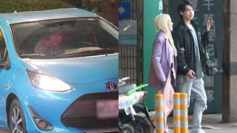 蝶香租車約會陳治廷！等4小時互動全被拍