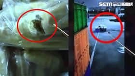 ▲台北市議員徐立信記者會踢爆北市萬華區的堤外停車場每日凌晨成小型批發市集，食材堆置於地上任老鼠啃咬形成食安大漏洞