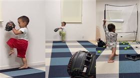 兒童界大谷翔平？2歲童包尿布打棒球　超協調二刀流網驚：天才
鏡周刊