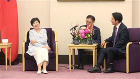 副總統賴清德今（7）日接見「日本東京都知事小池百合子訪問團」。（圖／總統府提供)