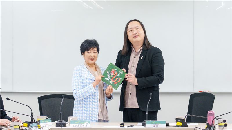 唐鳳接見小池百合子訪團　盼進一步合作