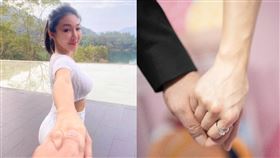 筋肉媽媽除夕一早宣布與「毛毛手先生」登記結婚。（圖／翻攝自筋肉媽媽臉書）