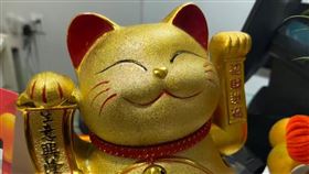 招財貓故障手不會動，沒想到在客人刮中100萬的前兩天，手突然動了起來。（圖／店家提供）