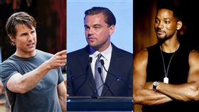 好萊塢最賺男星。（圖／翻攝自湯姆克魯斯、威爾史密斯臉書、李奧納多IG）