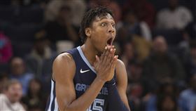 ▲傑克森（GG Jackson）替補上場攻下27分，19歲又53天的年紀改寫布萊恩（Kobe Bryant）紀錄。（圖／美聯社／達志影像）