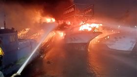 大年初一,鹽埔漁港,屏東,漁船起火