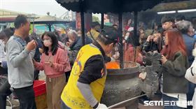 南投紫南宮人潮(翻攝畫面)