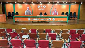 印度人民黨總部新聞發布室印度預期將在今年第2季舉行國會下議院選舉，並產生新總理。外界普遍認為，印度人民黨（BJP）可望繼續執政。圖為BJP總部新聞室。中央社記者林行健新德里攝  113年2月10日