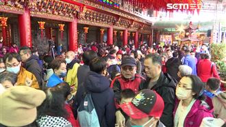 大年初一走春求平安　松山慈惠堂湧人潮