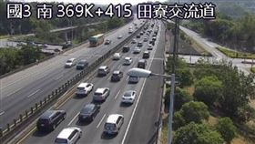 國3田寮-燕巢系統紫爆。（圖／翻攝自高公局）