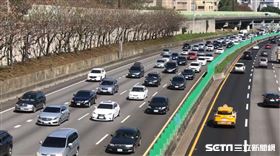2024春節初三國道1號新竹段車況/國1(翻攝畫面)