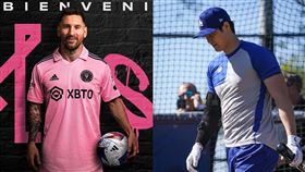 大谷翔平,梅西,足球,MLB,合成圖,