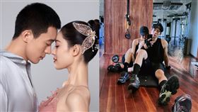 ▲鍾楚曦與侯雯元。（圖／翻攝自微博）