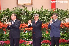 行政院今（15）日舉行新春團拜。（圖／記者盧素梅攝影)