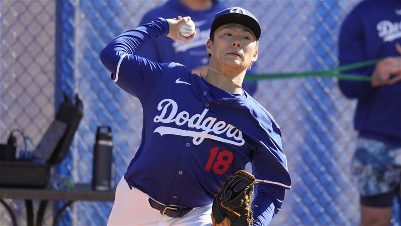 山本由伸第2次牛棚練投　所有武器秀出來